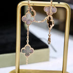 CLOVER 5 MOTIF GRAY MOP BRACELET