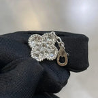 CLOVER 5 MOTIFS DIAMOND BRACELET SILVER