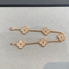 CLOVER 5 MOTIFS FULL DIAMOND BRACELET
