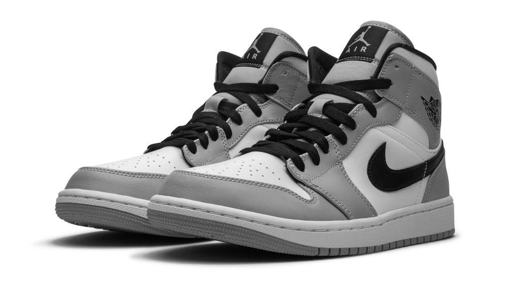 AIR JORDAN 1 MID "Light Smoke Grey" - Elegentina