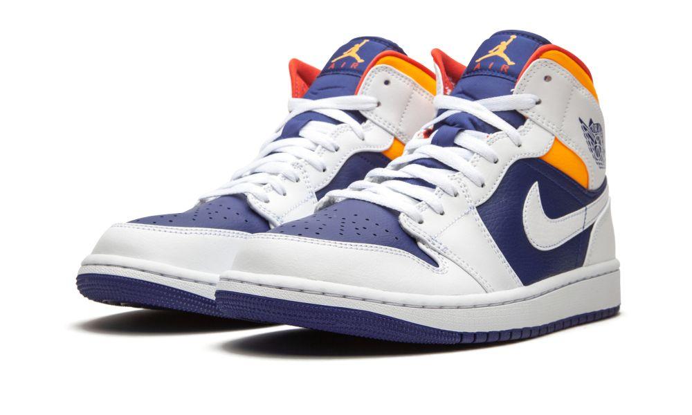 AIR JORDAN 1 MID "Royal Blue / Laser Orange" - Elegentina