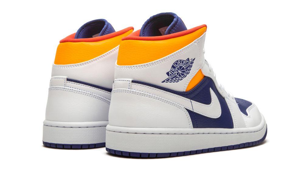 AIR JORDAN 1 MID "Royal Blue / Laser Orange" - Elegentina