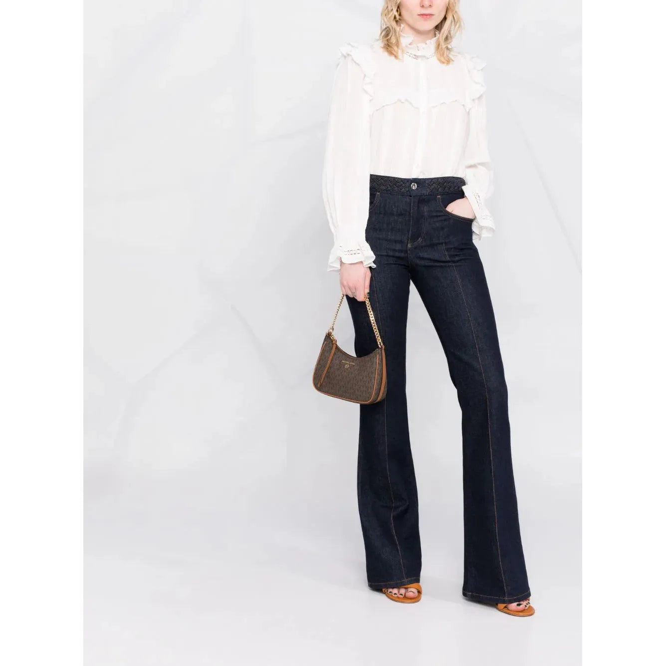 Sac Michael Kors - Jet Set Charm Small Chain Brown Acorn