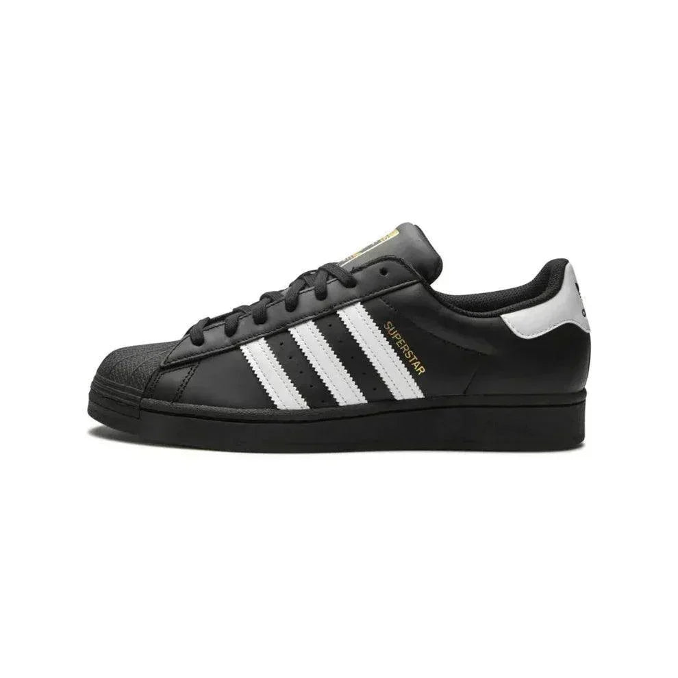 Adidas Superstar Core Black White Gold Metallic
