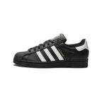 Adidas Superstar Core Black White Gold Metallic