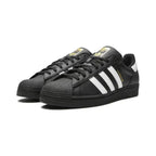 Adidas Superstar Core Black White Gold Metallic