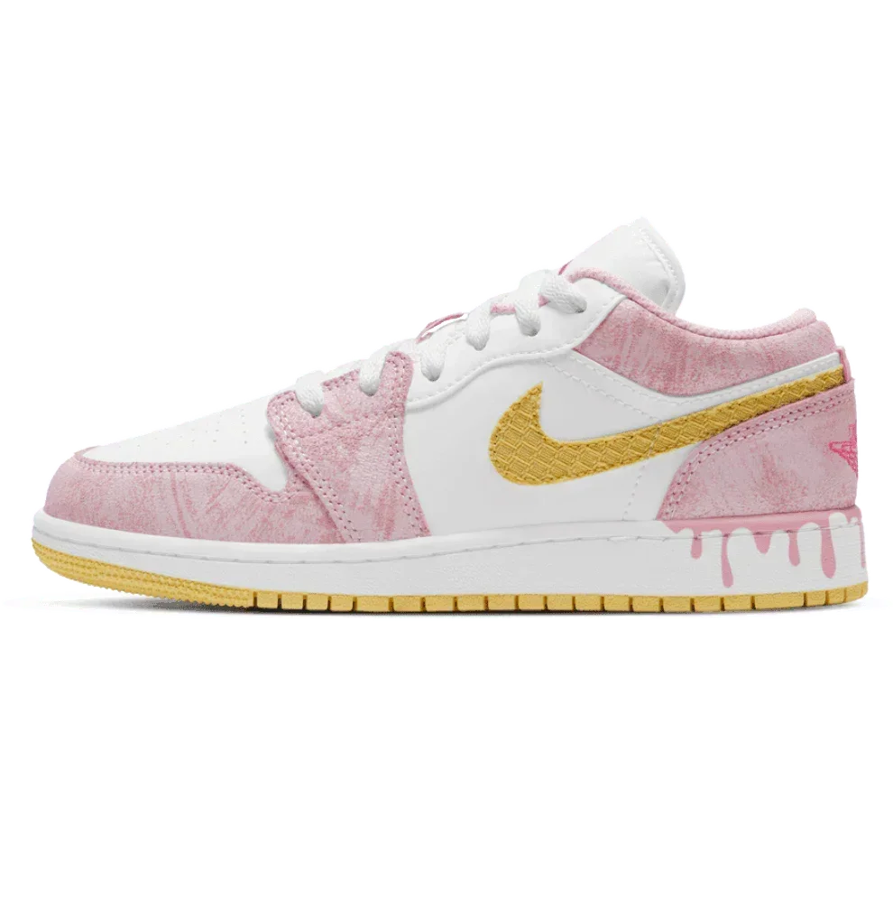 Air Jordan 1 Low SE GS "Paint Drip" - Elegentina