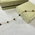 CLOVER 6 MOTIF ONYXS BRACELET