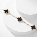 CLOVERS THE 10-MOTIFS ONYX NECKLACE