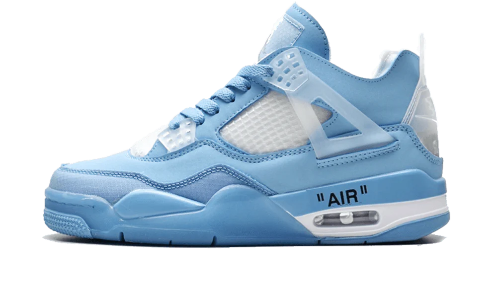 Air Jordan 4 Retro Off-White Blue - Elegentina