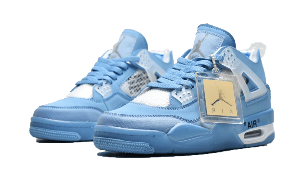 Air Jordan 4 Retro Off-White Blue - Elegentina
