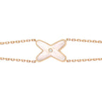 JEUX BRACELET WHITE MOP PINK GOLD 1 DIAMOND
