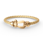 FORCE LARGE HORSESHOE NO DIAMOND BRACELET GOLD