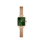 Montre Daniel Wellington - Quadro Mini Evergold Emerald - Rose Gold