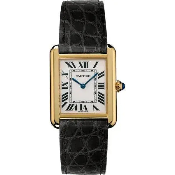 Montre Cartier - Tank Solo Cuir Croco