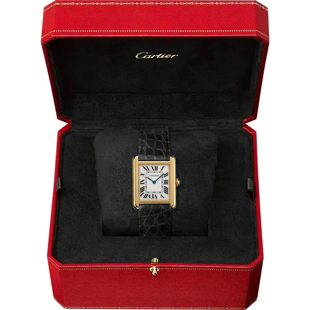 Montre Cartier - Tank Solo Cuir Croco