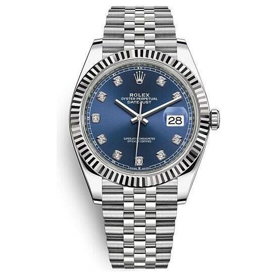 Montre Rolex - Datejust Bleu Serti - 36mm