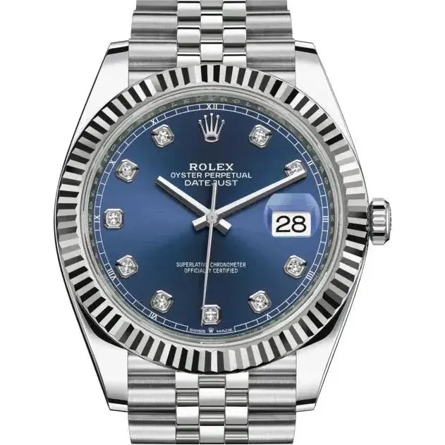 Montre Rolex - Datejust Bleu Serti - 36mm