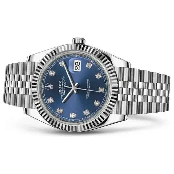 Montre Rolex - Datejust Bleu Serti - 36mm