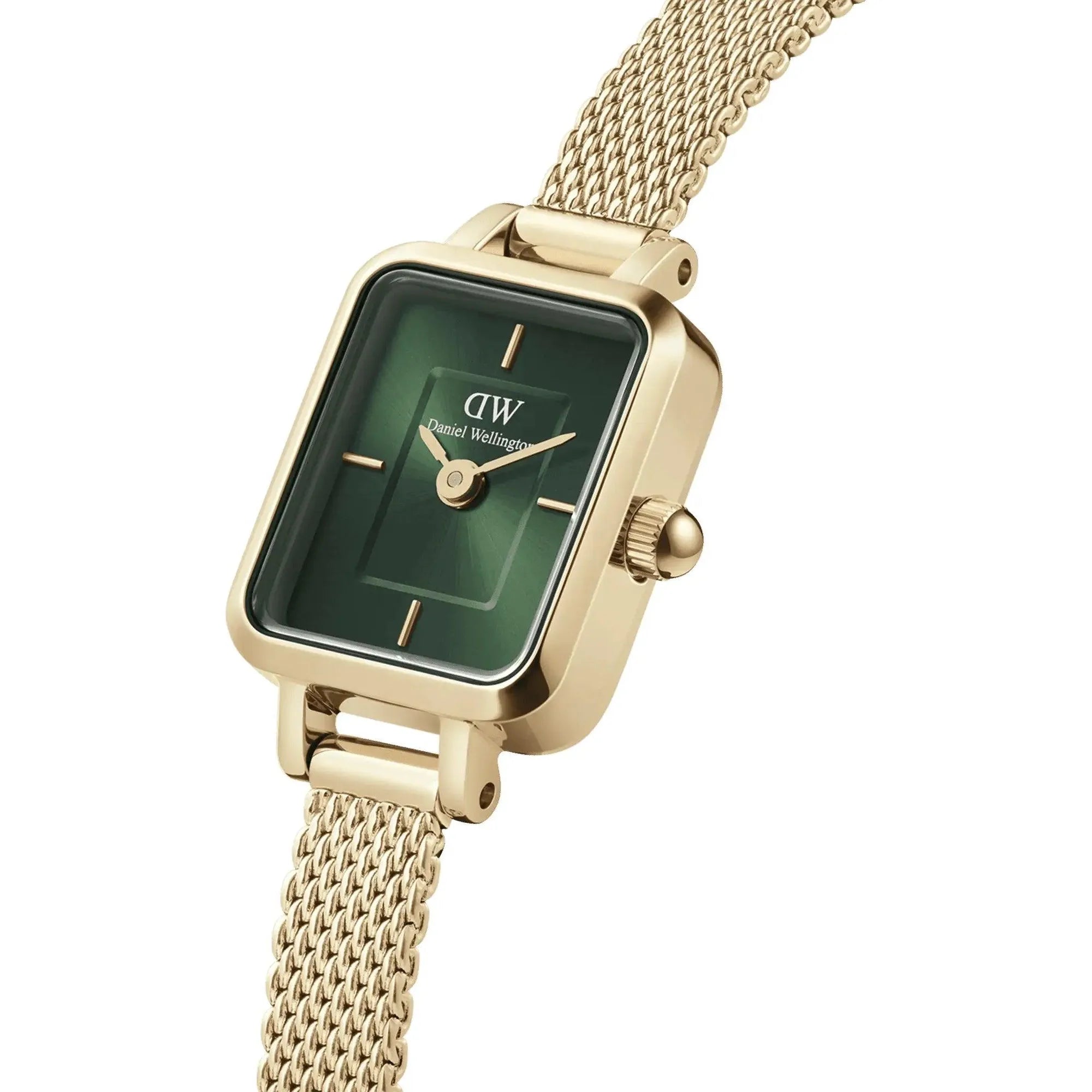 Montre Daniel Wellington - Quadro Mini Evergold Emerald - Gold