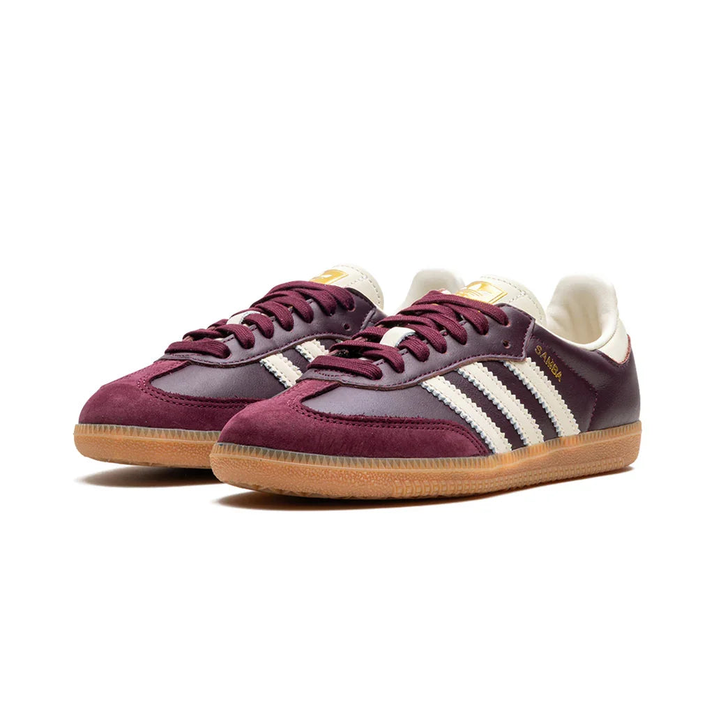 Adidas Samba "Maroon / Cream White"
