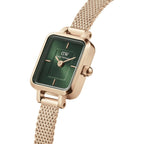Montre Daniel Wellington - Quadro Mini Evergold Emerald - Rose Gold