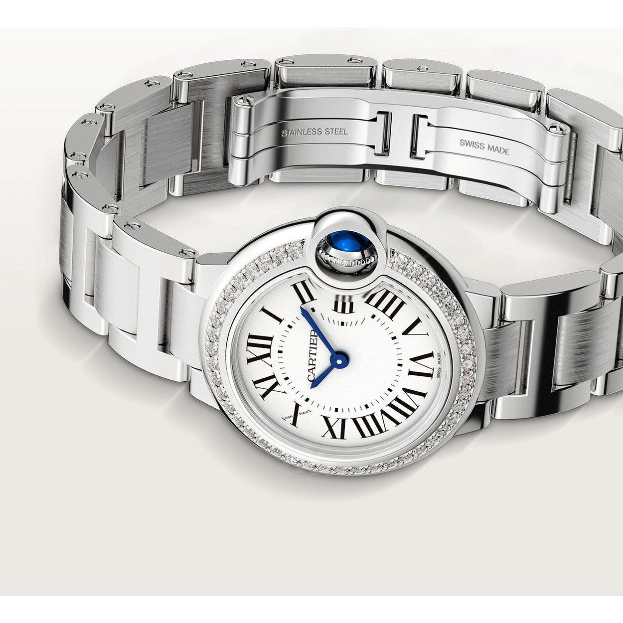 Montre Cartier - Ballon Bleu "Sertie Argenté"