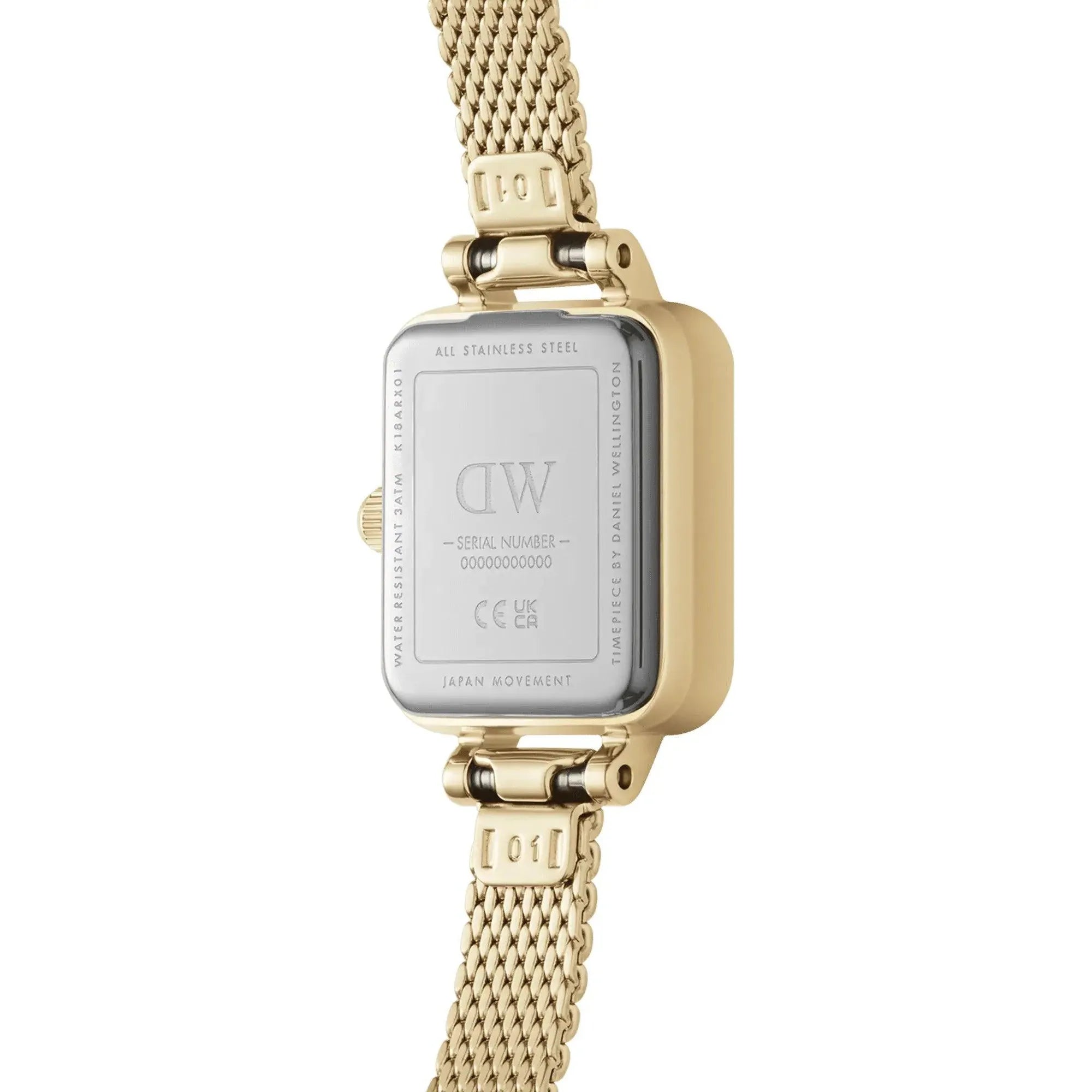 Montre Daniel Wellington - Quadro Mini Evergold Emerald - Gold