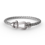 FORCE LARGE HORSESHOE NO DIAMOND BRACELET SILVER