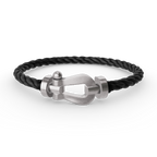 FORCE LARGE HORSESHOE NO DIAMOND BRACELET SILVER